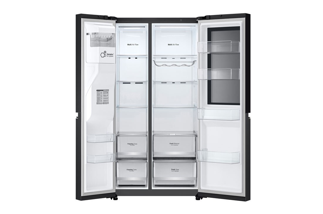 LG 628L Amerikaanse koelkast Zwart | InstaView™ | ThinQ™ | DoorCooling+™, GSGV80EPLD