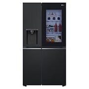 Voorkant van 628L Amerikaanse koelkast Zwart | InstaView™ | ThinQ™ | DoorCooling+™ - GSGV80EPLD