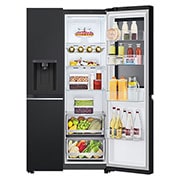 LG 628L Amerikaanse koelkast Zwart | InstaView™ | ThinQ™ | DoorCooling+™, GSGV80EPLD