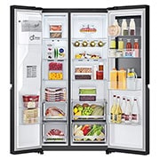 LG 628L Amerikaanse koelkast Zwart | InstaView™ | ThinQ™ | DoorCooling+™, GSGV80EPLD