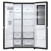 LG 628L Amerikaanse koelkast Zwart | InstaView™ | ThinQ™ | DoorCooling+™, GSGV80EPLD