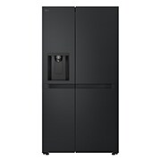 Voorkant van 641L Amerikaanse koelkast Zwart | ThinQ™ | Uvnano™ | FRESH Converter™ | LGNL, GSLC41EPPE