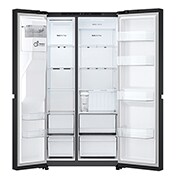LG 641L Amerikaanse koelkast Zwart | ThinQ™ | Uvnano™ | FRESH Converter™, GSLC41EPPE