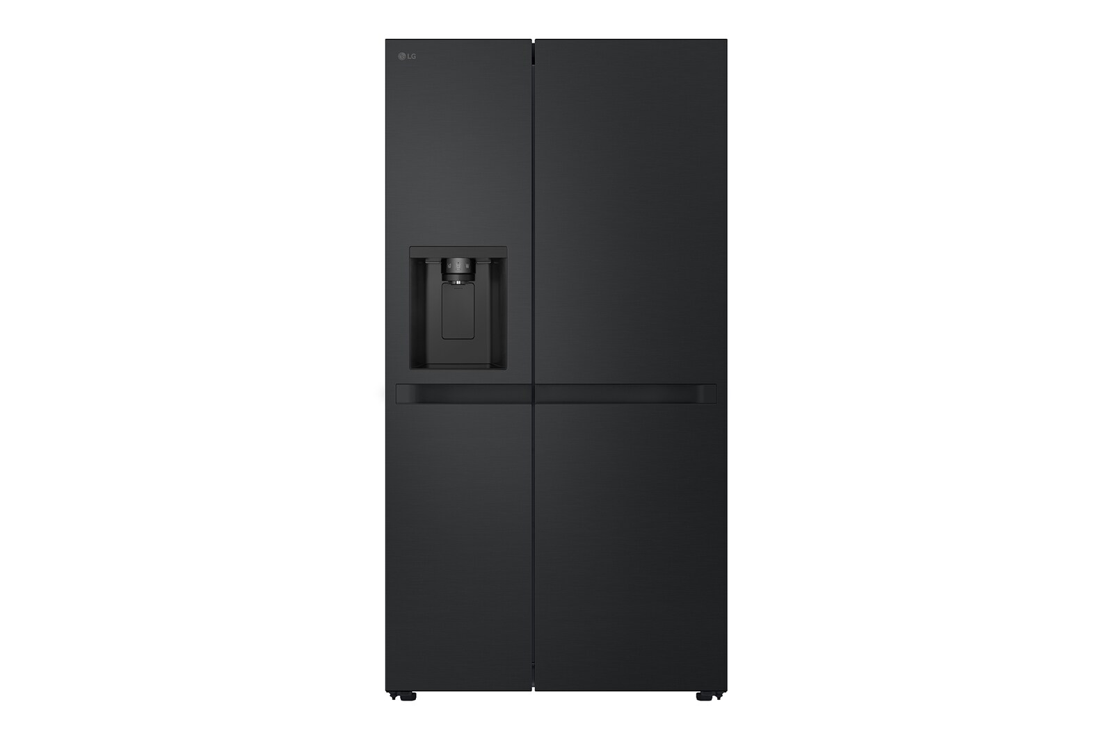 Voorkant van 641L Amerikaanse koelkast Zwart | ThinQ™ | Uvnano™ | FRESH Converter™ | LGNL, GSLC41EPPE