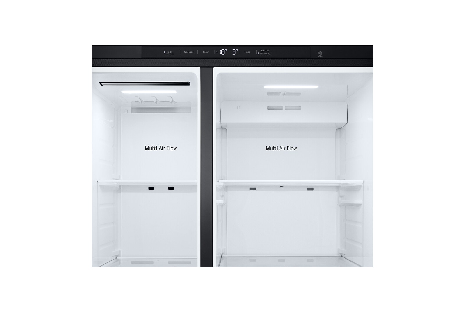 LG 641L Amerikaanse koelkast Zwart | ThinQ™ | Uvnano™ | FRESH Converter™, GSLC41EPPE