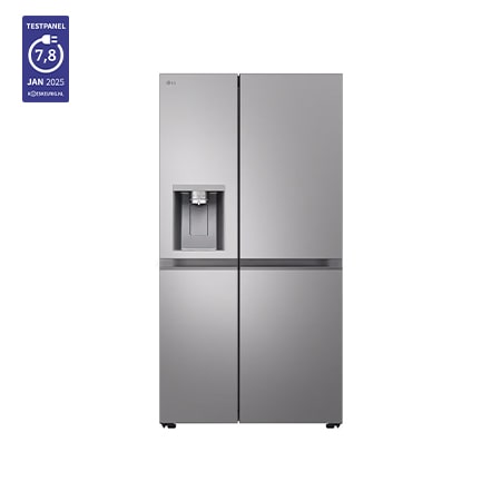 Voorkant van 628L Amerikaanse koelkast Zilver | ThinQ™ | Uvnano™ | FRESH Converter - GSLE81PYBD
