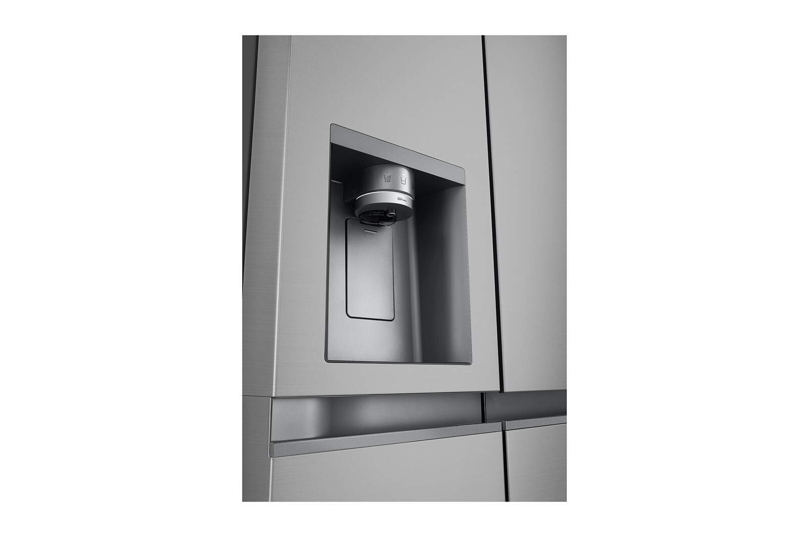 LG 628L Amerikaanse koelkast Zilver | ThinQ™ | Uvnano™ | FRESH Converter™, GSLE81PYBD
