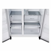 LG 628L Amerikaanse koelkast Zilver | ThinQ™ | Uvnano™ | FRESH Converter™, GSLE81PYBD