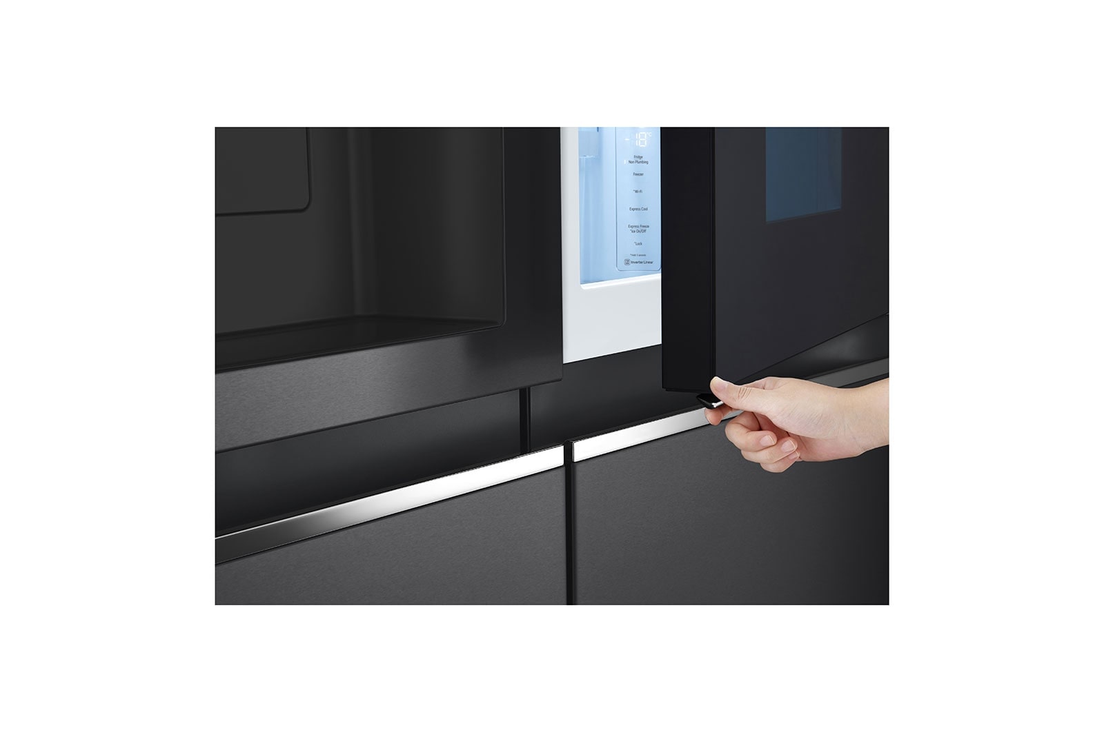 LG 635L inhoud | InstaView™ Door-in-Door™ | DoorCooling+™ | FreshBalancer™ | Total No Frost  | Inverter Linear Compressor, GSXV81MCLE