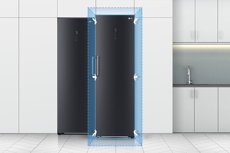 Feature card van 386 L koelkast AntracietLinearCooling™ DoorCooling™ Inverter Linear Compressor GLM71MCCSF