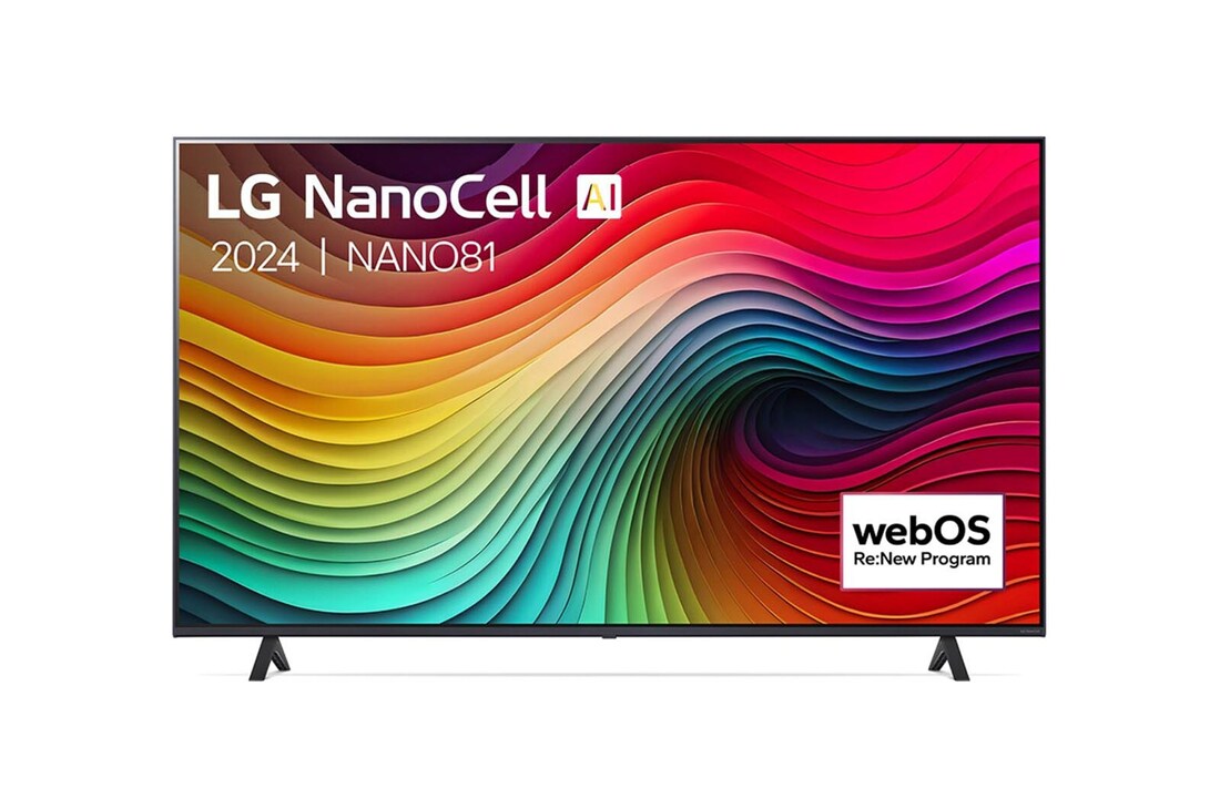LG 65 Inch LG NanoCell AI NANO81 4K Smart TV 2024, 65NANO81T6A