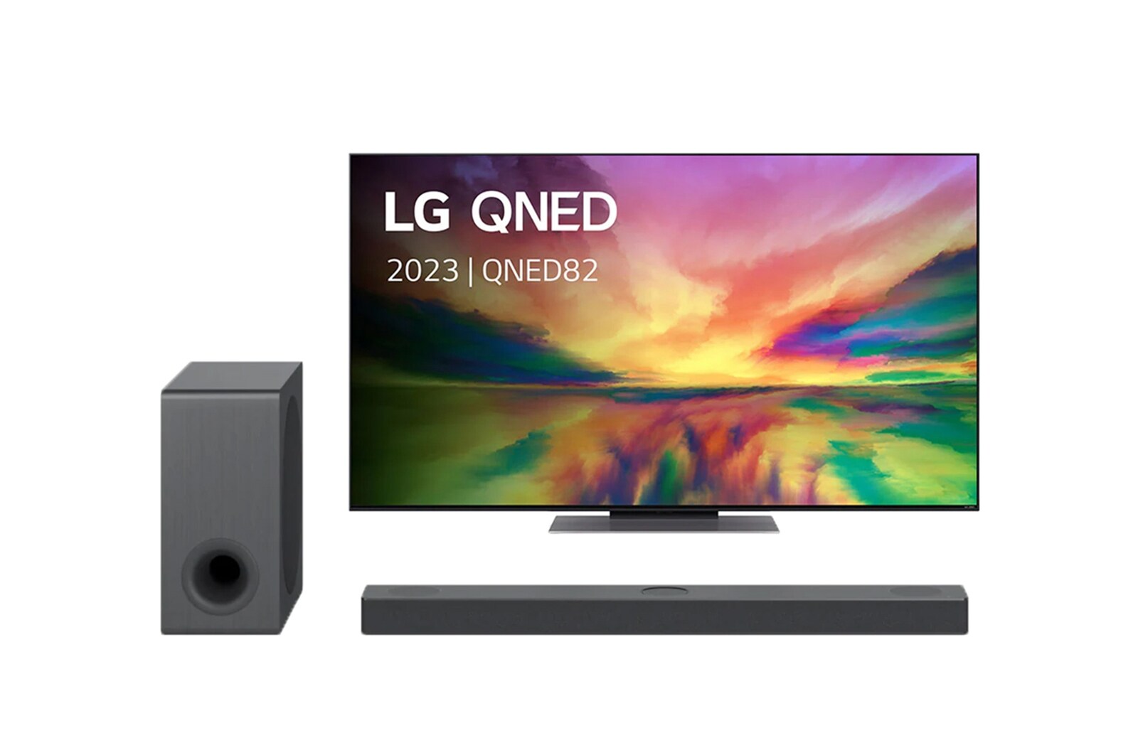 LG QNED 82R 75 inch 4K Smart TV & D80QY Soundbar, 75QNED826RE.DS80QY