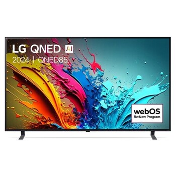 LG QNED85 AI 4K Smart TV 2024, 75 inch 75QNED85T6C met Alpha 8 AI-processor 4K en WebOS