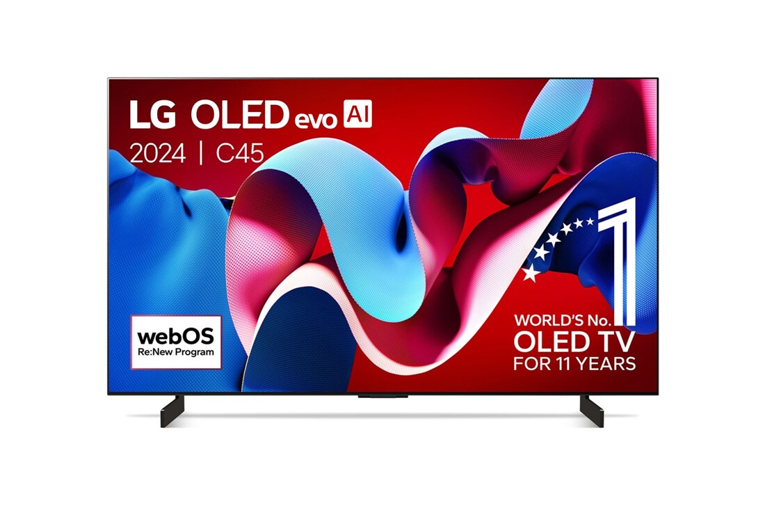 LG 42 Inch LG OLED evo AI C4 4K Smart TV 2024, OLED42C45LA