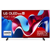 LG 42 Inch LG OLED evo AI C4 4K Smart TV 2024, OLED42C45LA