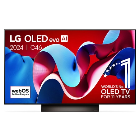 LG OLED evo C4 AI 4K Smart TV 2024, 48 inch OLED48C46LA met Aplha 9 AI-processor 4K Gen10 en WebOS