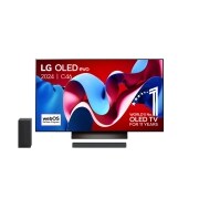 LG 48 Inch LG OLED evo C4 4K Smart TV OLED48C4 & DS60Q 2.1 channel Soundbar, OLED48C46LA.DS60Q