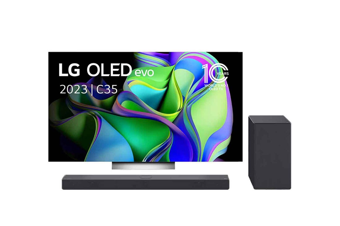 LG OLED77C35LA & DSC9S Soundbar, OLED77C35LA.DSC9S