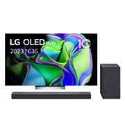 LG OLED77C35LA & DSC9S Soundbar, OLED77C35LA.DSC9S