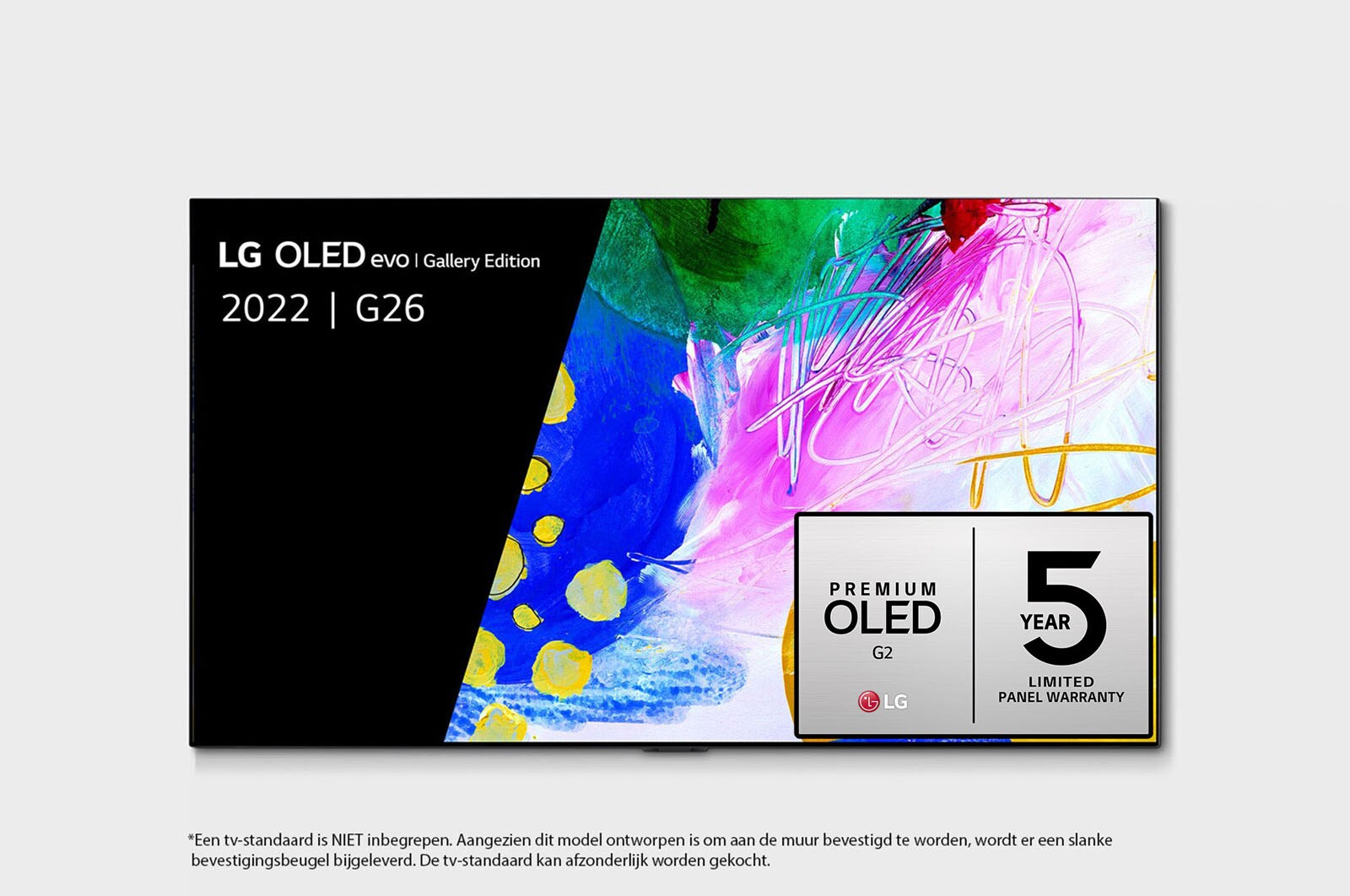 LG 77" G2 OLED evo Gallery Edition, OLED77G26LA