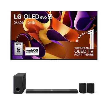 LG OLED evo G4 AI 4K Smart TV 2024, 77 inch OLED77G45LW met Alpha 11 AI-processor 4K en WebOS