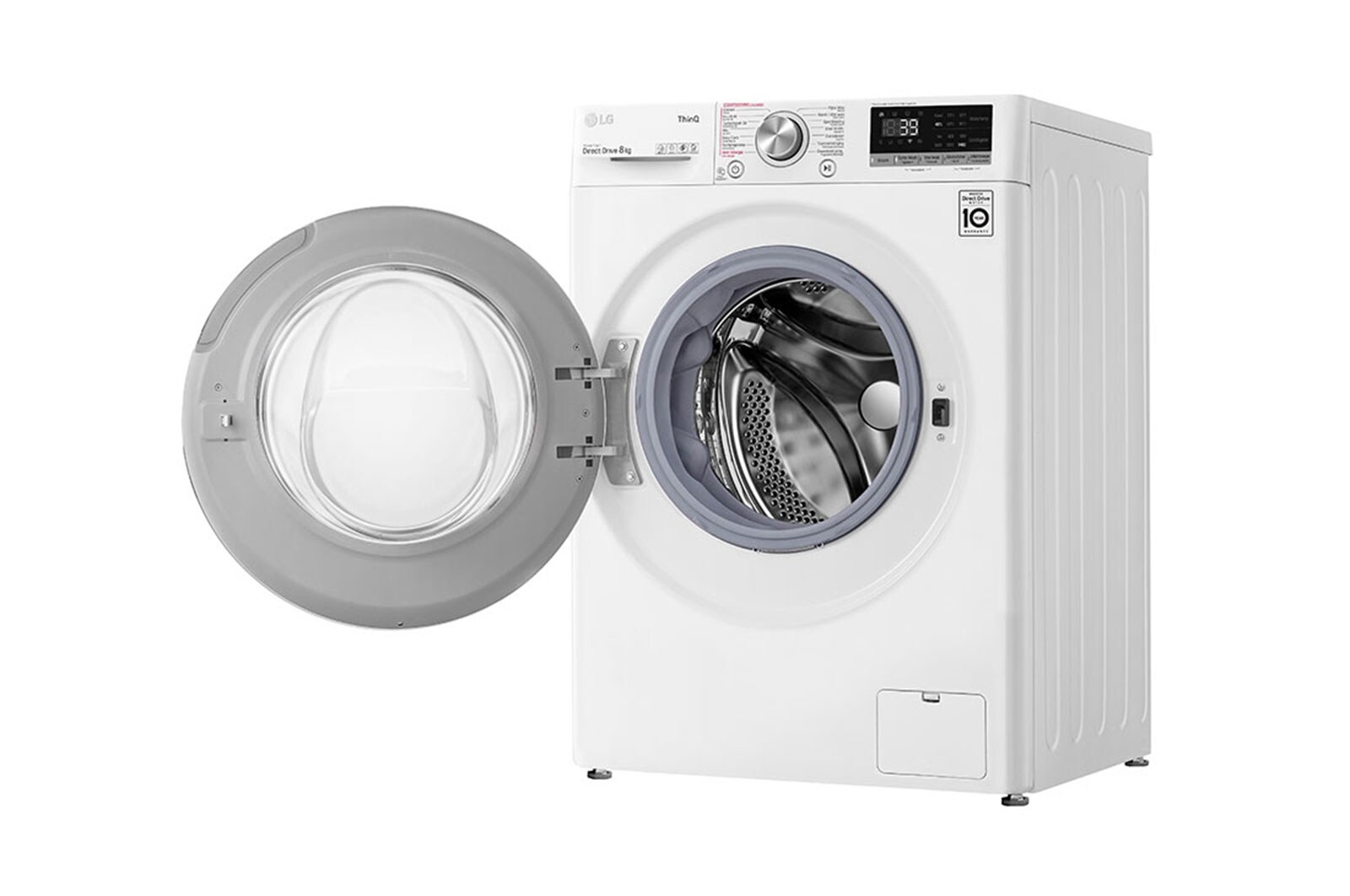 LG 8 kg Wasmachine - Wit. TurboWash™ | 360˚ AI | DD™ Steam™, GC3V708S2