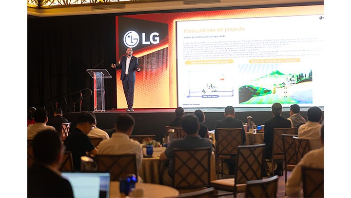 Ingeniero Marcos Ángeles LG México, soluciones climatización hoteleras.