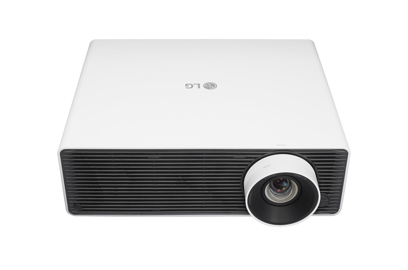 Top view with projector lens