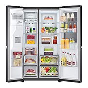 LG Refrigeradora Side By Side 22.4pᶟ (Net) / 24pᶟ (Gross) ThinQ™ Door-in-Door™ Craft Ice™ Negro Mate, LS66SXTC.AMCCPNM