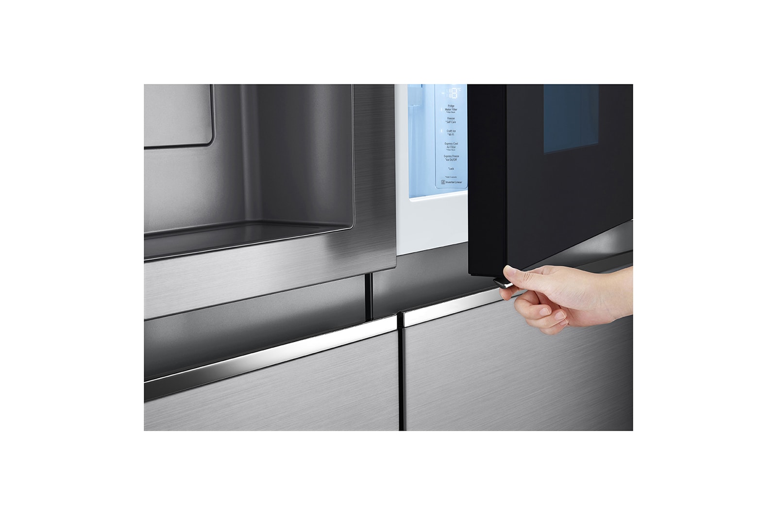 LG Refrigeradora Side by Side 22.4pᶟ (NET) / 23.8pᶟ (Gross) Door-in-Door™ LINEARCooling™ Craft Ice™ InstaView® ThinQ™ Metal, VS25XHWC