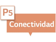 Dice &quot;Conectividad&quot; en el cuadro de texto.