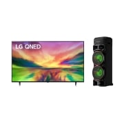 LG Pantalla LG QNED 65'' QNED80 4K SMART TV con ThinQ AI + Torre de sonido LG XBOOM RNC9 , 65QNEDRNC9