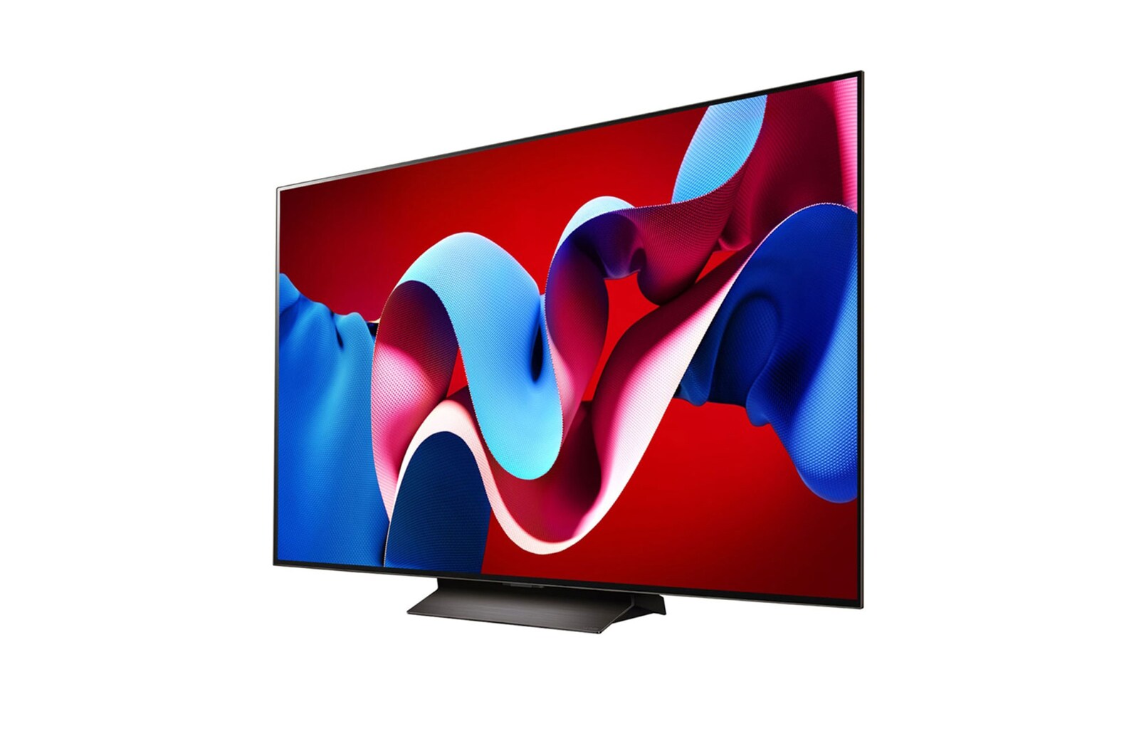 Slightly-angled left-facing side view with the Soundbar below
