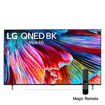 LG QNED Mini LED 86'' QNED99 8K Smart TV con ThinQ AI (Inteligencia Artificial), Procesador α9 Gen4 AI 8K, Una vista frontal del televisor LG QNED, 86QNED99SPA, thumbnail 1