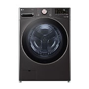 LG Lavadora Carga Frontal 25kg/55lbs LG TurboWash™ 360° Steam™ Black Steel , WM25BV2S6BR