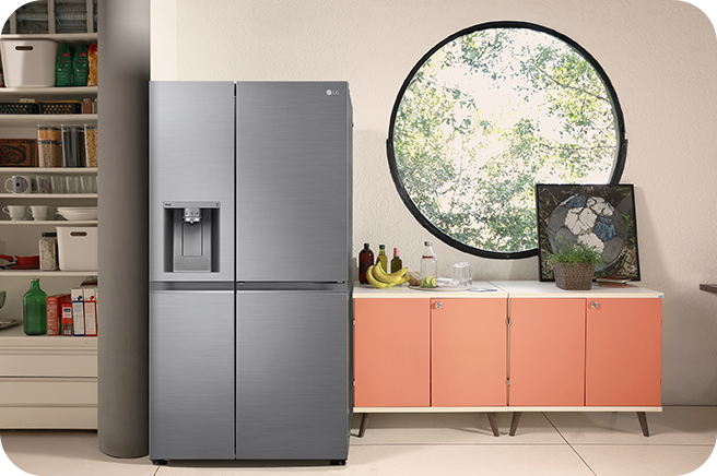 Imagen del interior del refrigerador con estilo