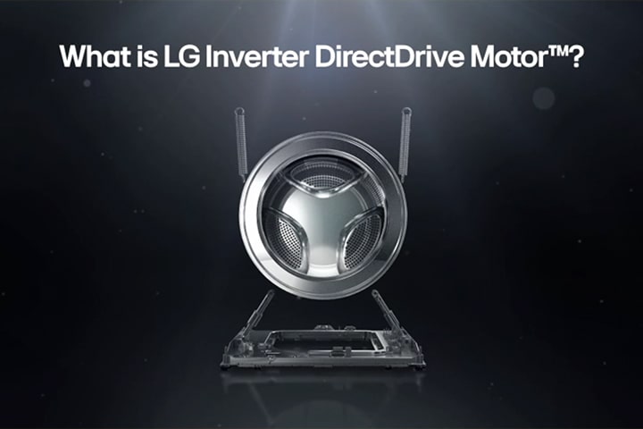 Cette vidéo compare le moteur à inversion DirectDrive de LG et le moteur conventionnel LG.