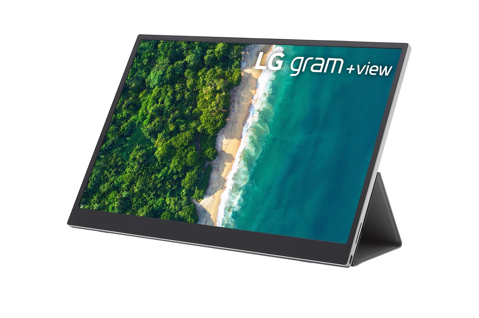 LG gram +view – Pantalla Dual Portátil 32:10 (16” WQXGA 16:10 (2560 x 1600) Panel IPS, DCI-P3 99%, Antireflejos, Rotación Automática); USB Type-C™; Ultraligera de sólo 670g de peso., 16MQ70