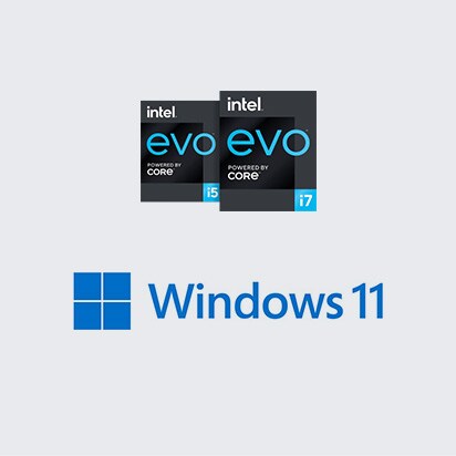 Se muestran los logos de Intel® Evo