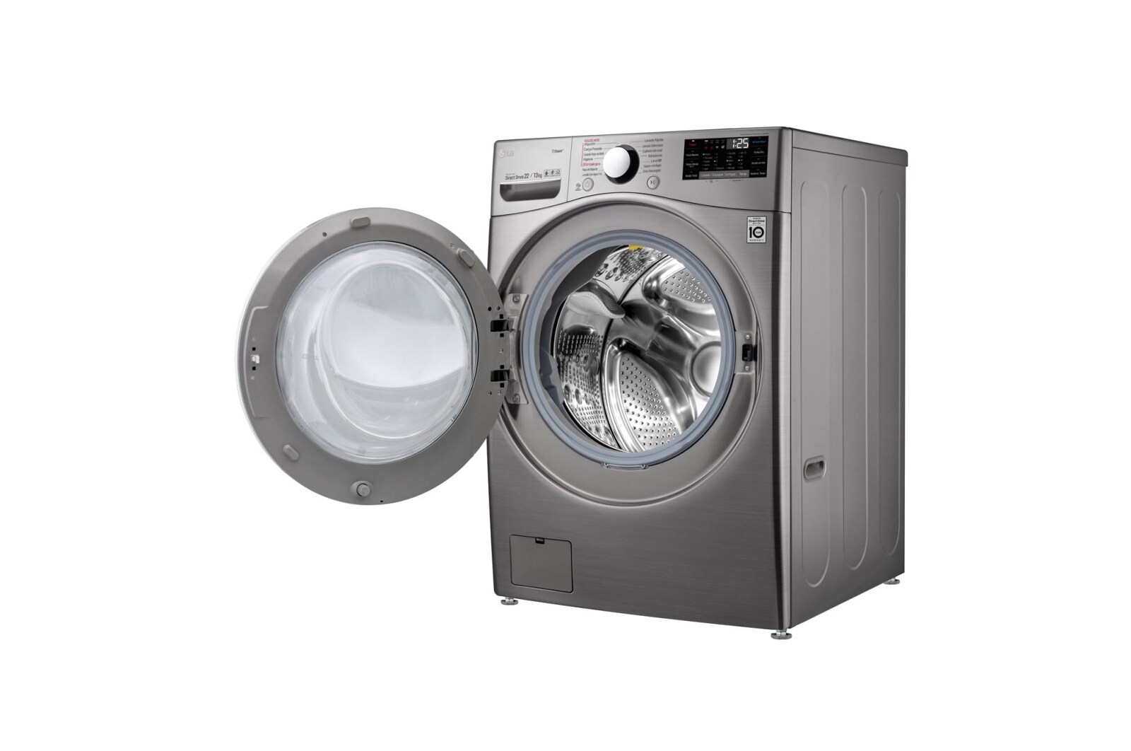LG Lavaseca de 22 kg de Lavado y 13 kg de Secado, carga frontal con 6MotionDD, Steam y conectividad Wi-Fi, WD22VV2S6