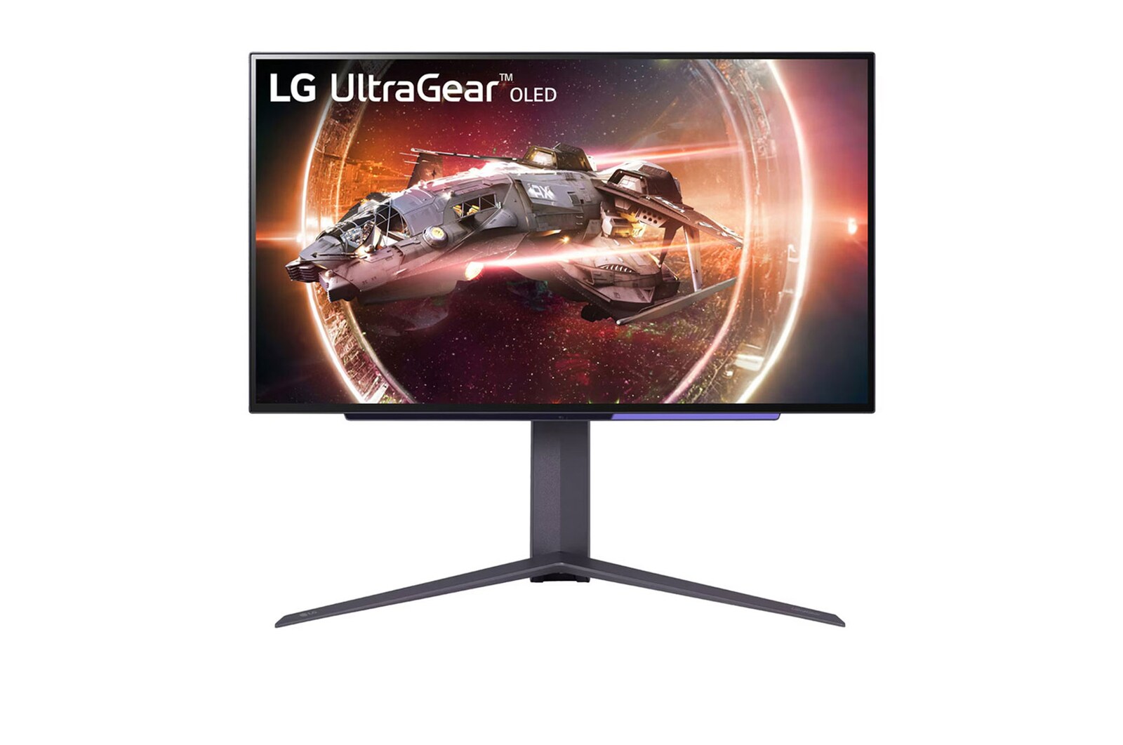Front view of monitor