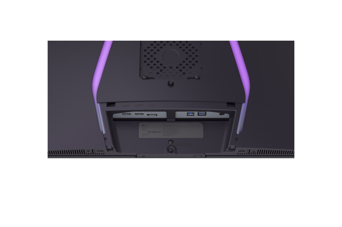 close-up view of ports