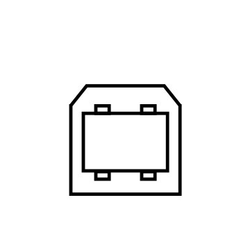 Ícono de subida USB 2.0