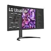 LG Monitor Curvo UltraWide QHD (3440x1440) IPS de 34’’ 21:9, 34WQ75C-B