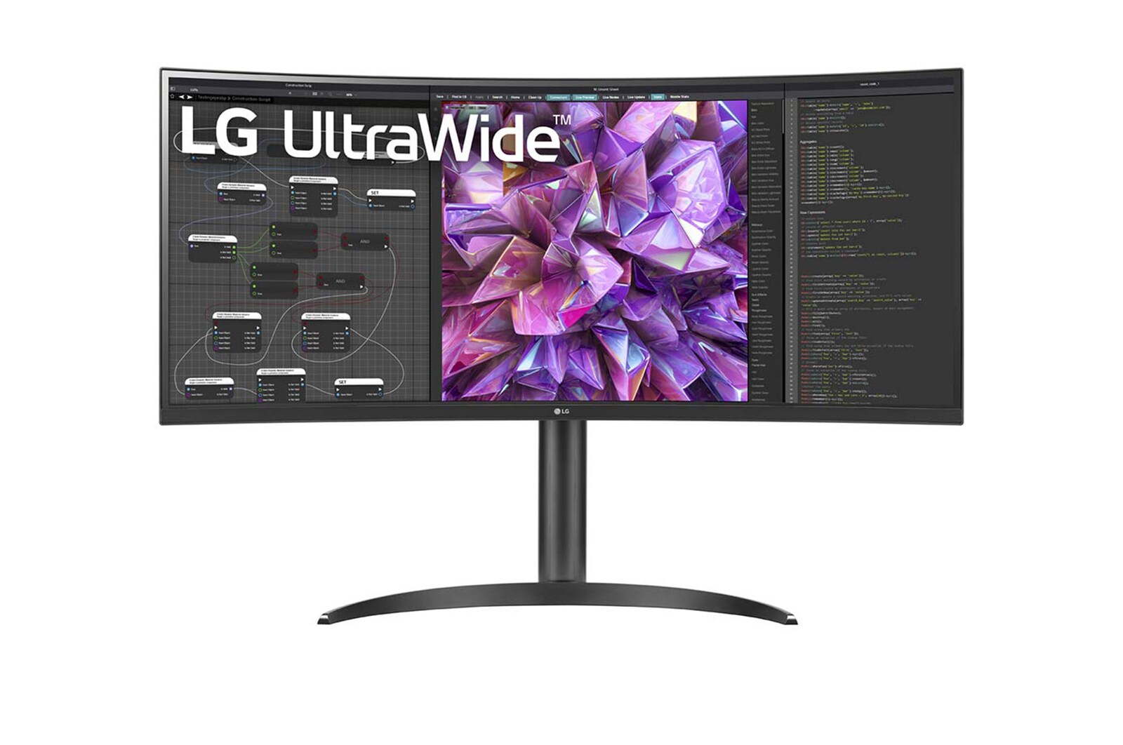 Front view of monitor