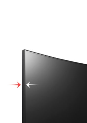 El monitor tiene un bisel sin bordes en 3 lados.