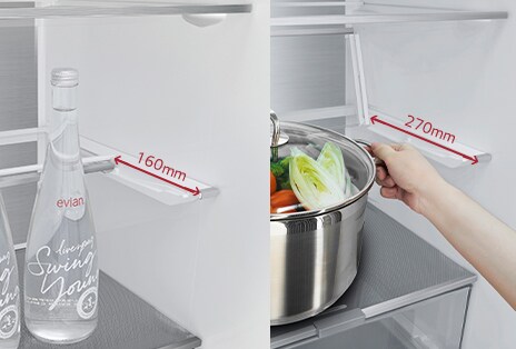 Estante plegable versátil: maximiza el espacio de tu refrigerador.	