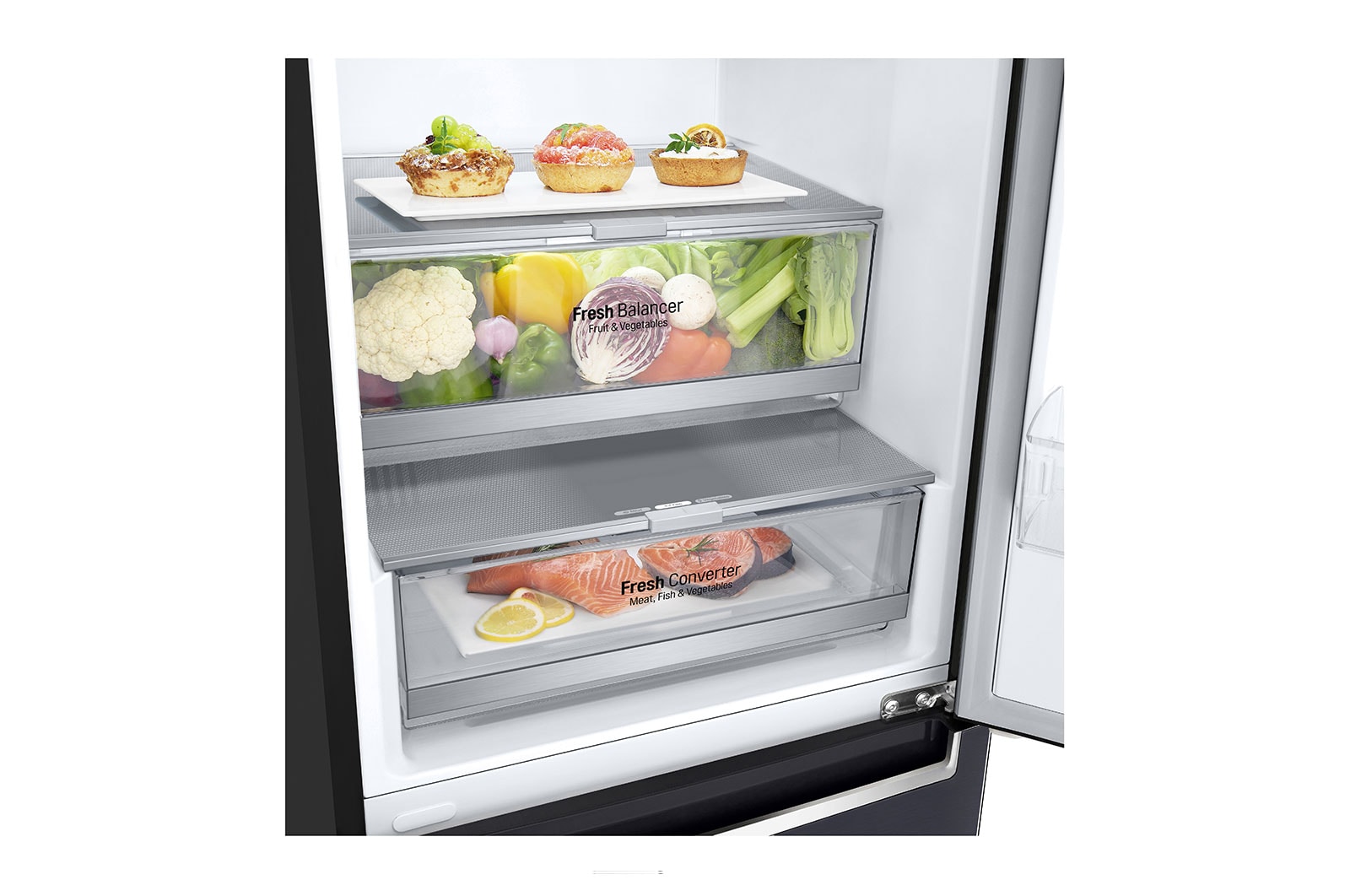 LG Refrigeradora Bottom Freezer 336L con Múltiple Flujo de Aire, GB37WGT