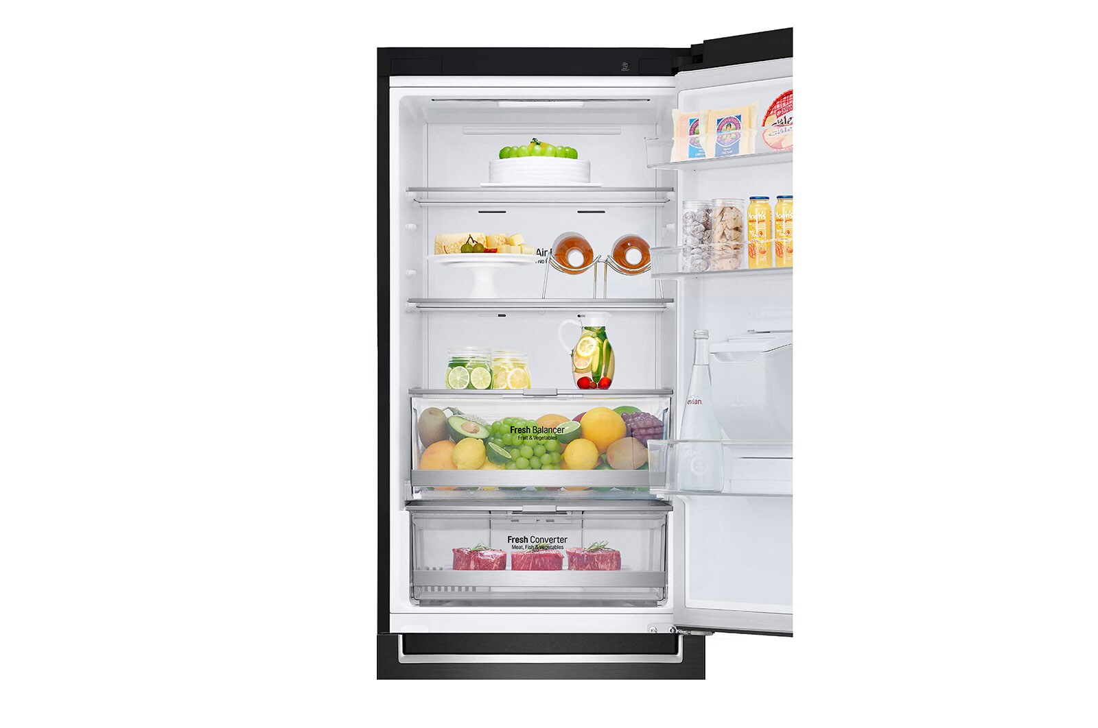 LG Refrigeradora Bottom Freezer 336L con Múltiple Flujo de Aire, GB37WGT