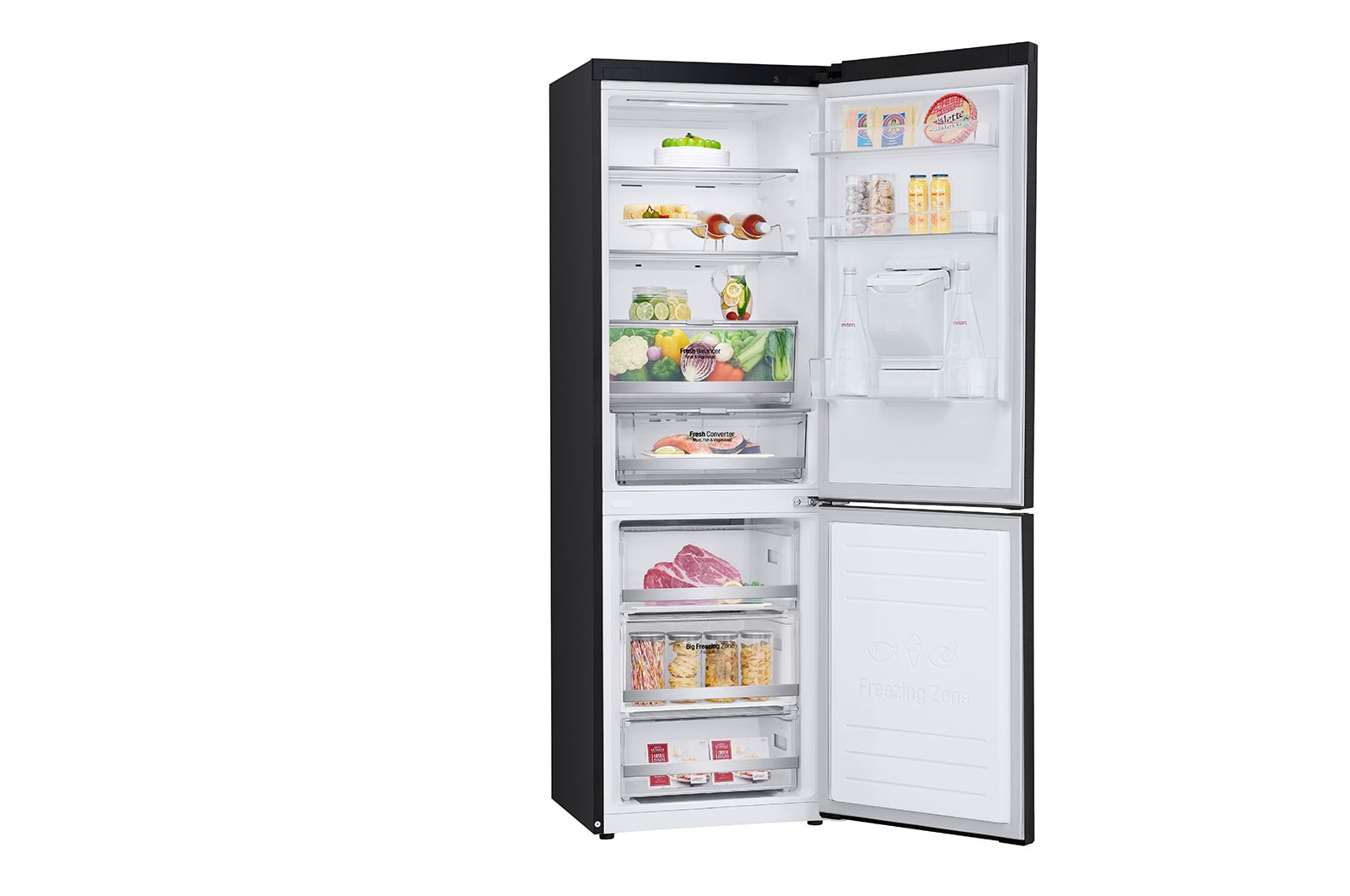 LG Refrigeradora Bottom Freezer 336L con Múltiple Flujo de Aire, GB37WGT